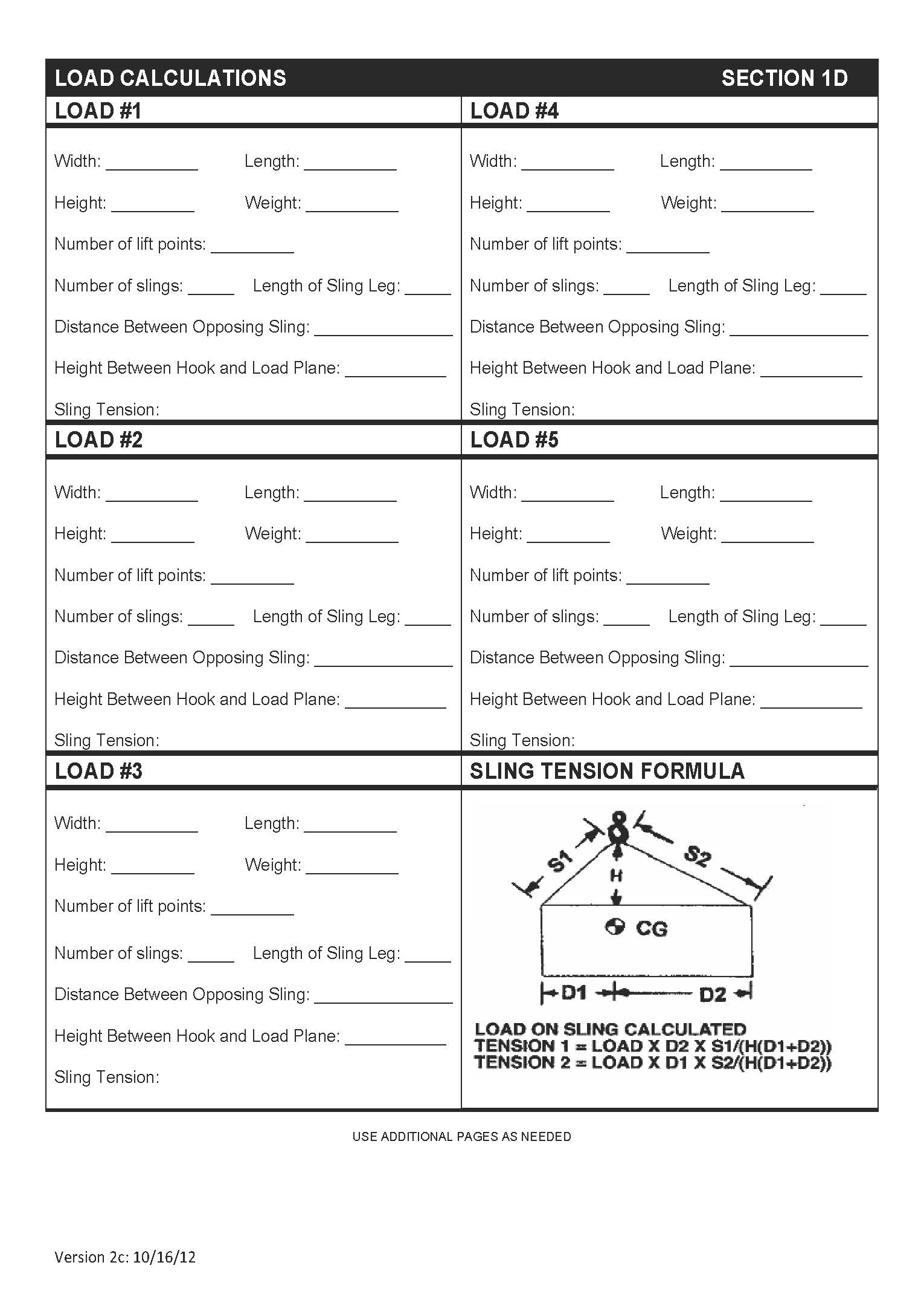 Crane Lift Plan Template